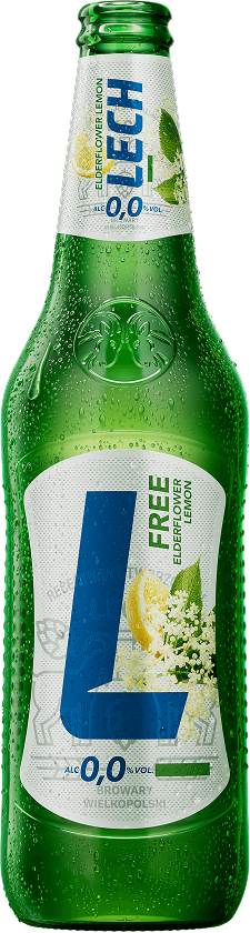 Lech Free Elderflower Lemon packshot